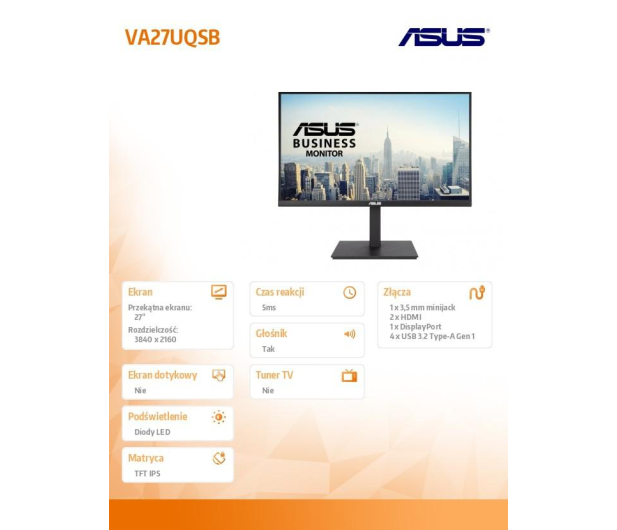 ASUS VA27UQSB - 1242258 - zdjęcie 10